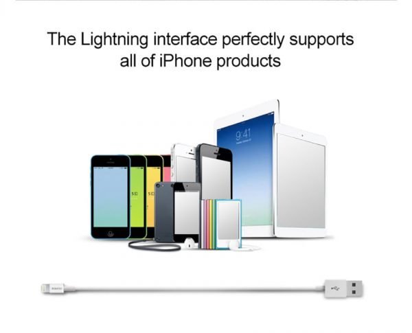 Lightning iPhone 6 Data Transfer & Charging Pisen Cable 1M - Image 6