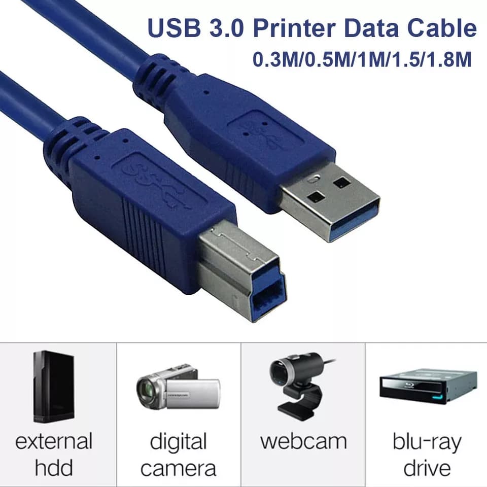 USB 3.0 to Printer Cable (M to M) 1.5M - Image 6