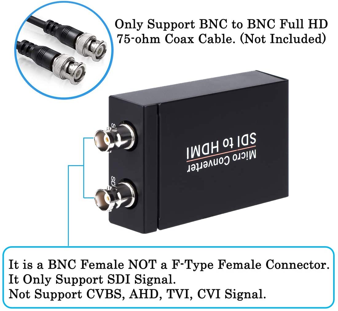 BNC / SDI to HDMI Converter 1080p - Image 3