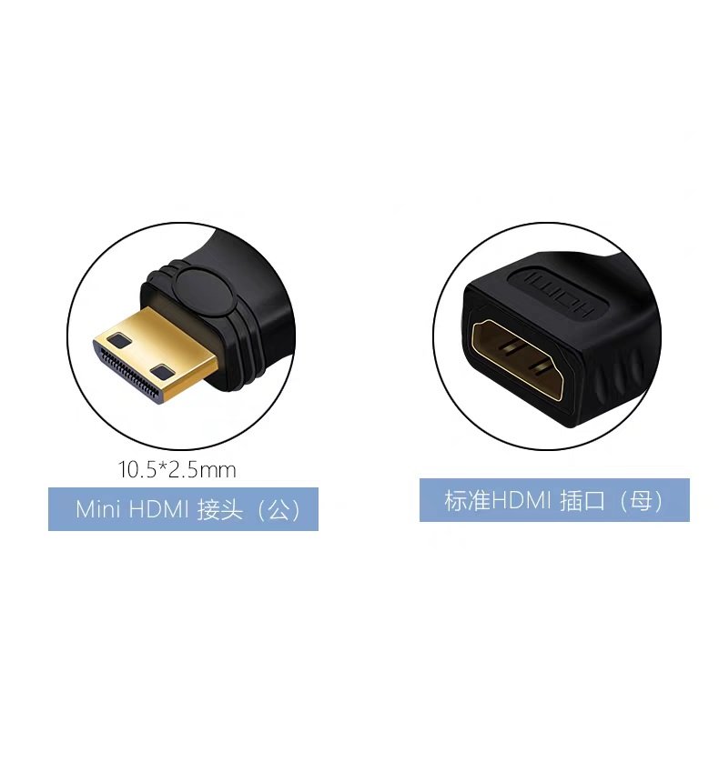 Mini HDMI to HDMI Adapter male to female - Image 3