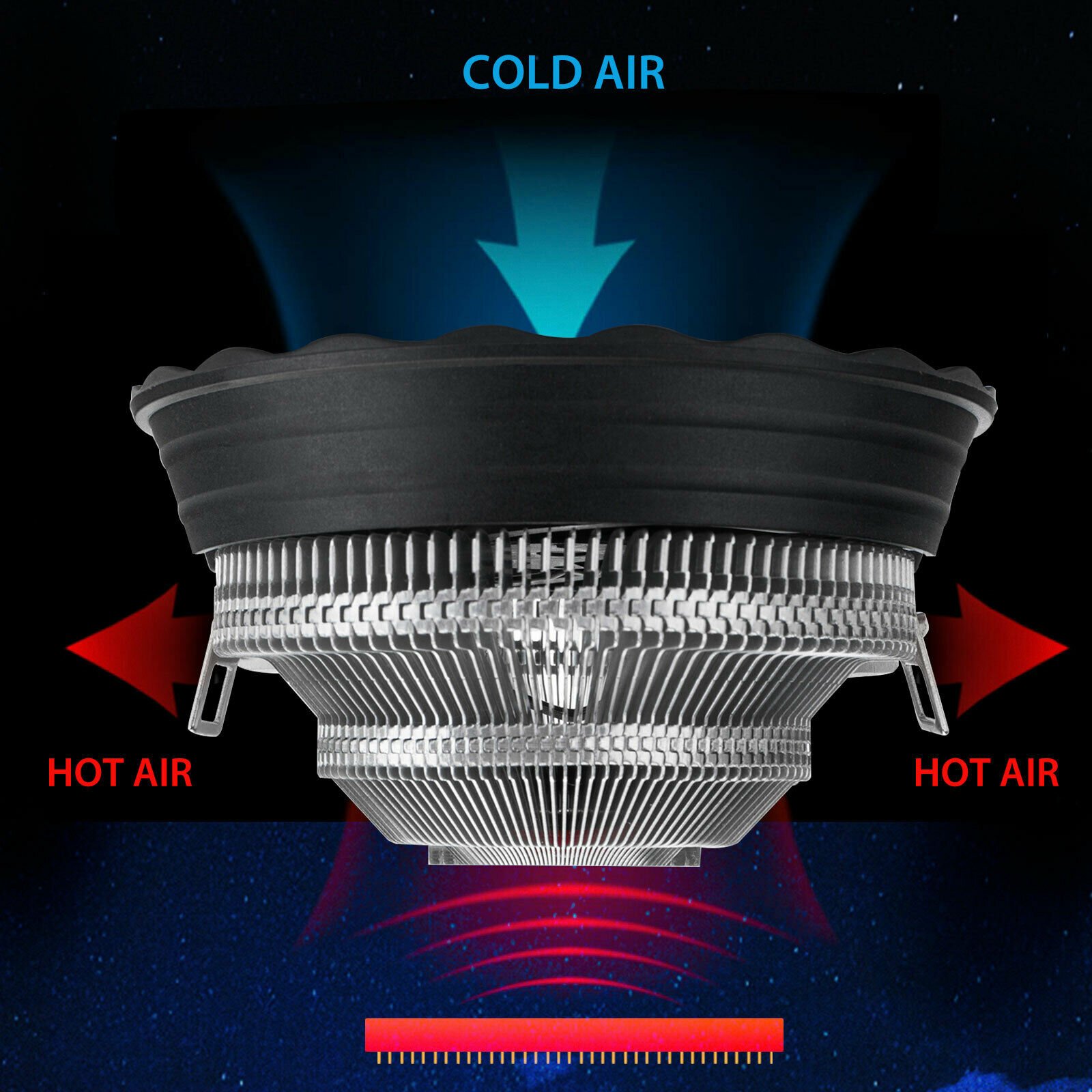 CPU Fan Cooler RGB 65W - Image 5