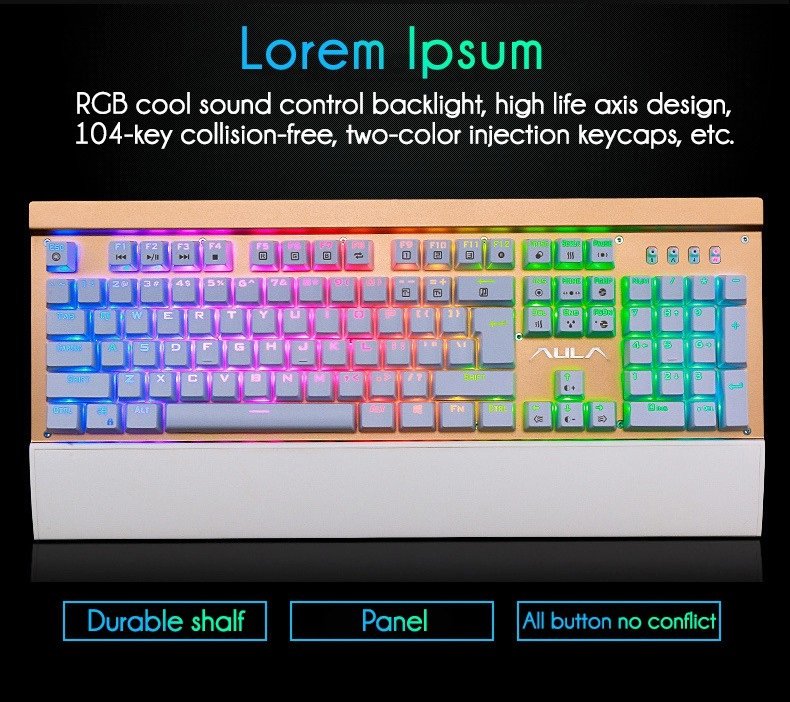Mechanical RGB Gaming Keyboard AULA - Image 4