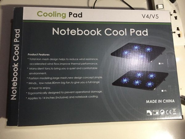 Laptop notebook Cooling Pad 5LED Fan V5 - Image 9