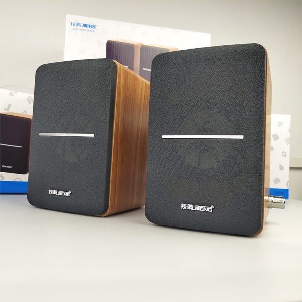 USB Speaker Wooden JT-009 - Image 9