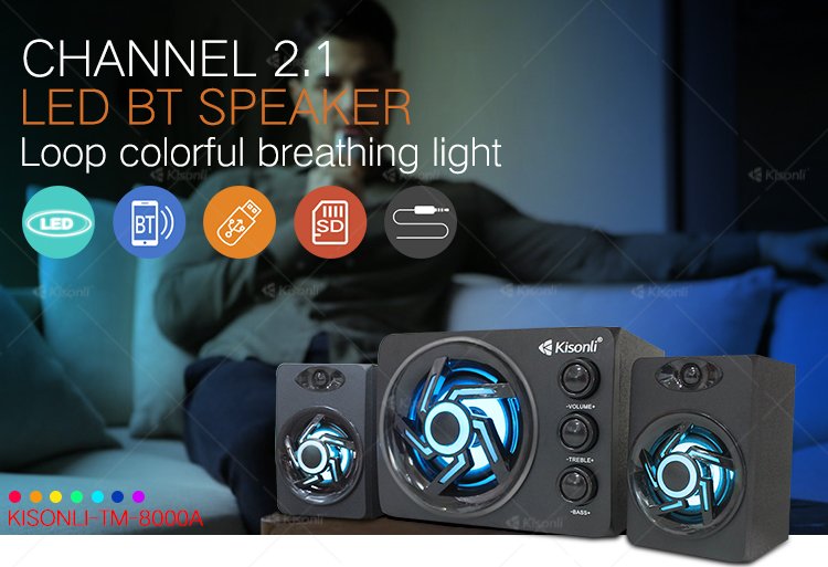 KISONLI TM-8000A LED Subwoofer speaker - Image 2