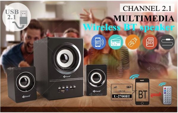 KISONLI – U2700BT multimedia 2.1 for home or office - Image 10