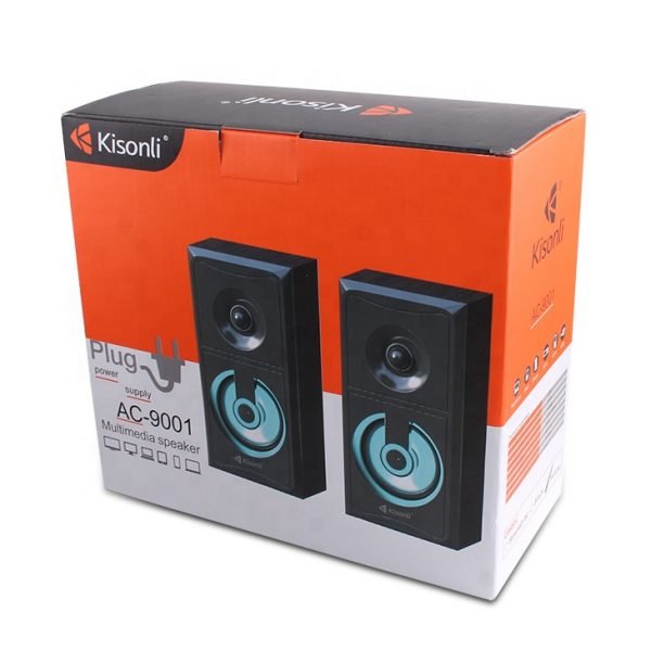 Kisonli AC-9001 SB Audio 2.0 Channel Woofer Mini Wooden speaker - Image 6