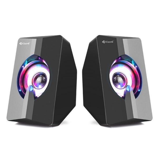 KISONLI L-2020 Mini LED Speaker Stereo Subwoofer