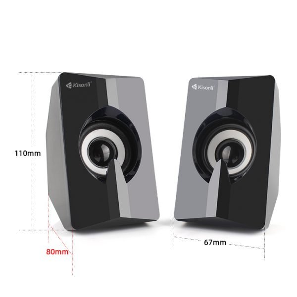 KISONLI L-2020 Mini LED Speaker Stereo Subwoofer - Image 3