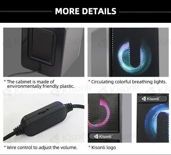 Kisonli L-4040 mini LED speaker - Image 12