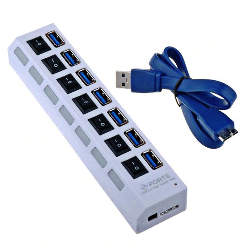 USB HUB 7 Port 3.0 with Switch - Image 3